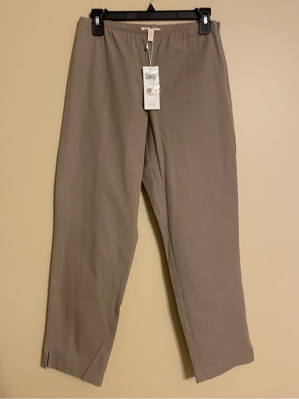 Eileen Fisher Slim Ankle Pant stone NWT size small